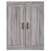 vidaXL Wall Mounted Cabinets 2 pcs Grey Sonoma Engineered Wood