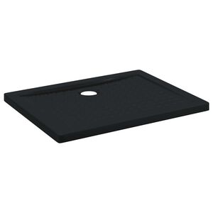 vidaXL Shower Base Tray with Dots 90 x 70 x 4 cm ABS Black