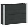 vidaXL Garden Raised Bed Black 100 x 30 x 72 cm WPC and Aluminium