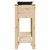 vidaXL Garden Planter Beige 71 x 37 x 76.5 cm Solid Fir Wood