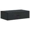 vidaXL Wall-Mounted Side Table Black 59 x 34.5 x 17 cm Engineered Wood
