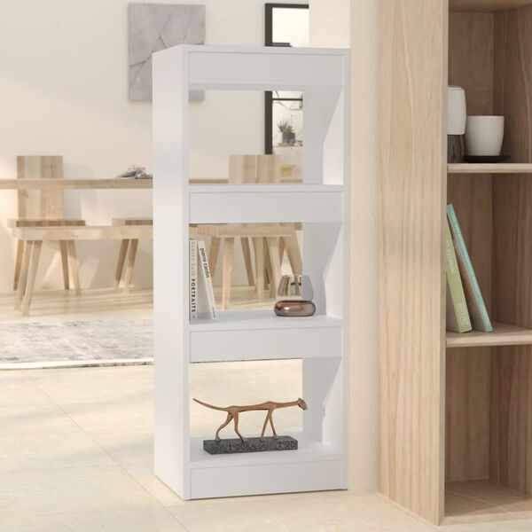 vidaXL Book Cabinet/Room Divider White 40x30x103 cm Engineered Wood