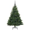 vidaXL Artificial Christmas Tree with 150 LEDs Green 120 cm PE and PVC