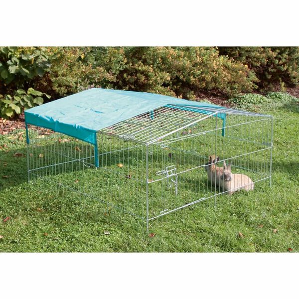Kerbl Outdoor Pet Enclosure Easy Metal Silver 82845