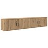 vidaXL Wall-mounted TV Cabinet Set Wall-mounted 2 pcs Artisan Oak
