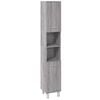 vidaXL 3 Piece Bathroom Cabinet Set Grey Sonoma Engineered Wood