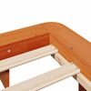 vidaXL Bed Frame without Mattress Wax Brown 140x190 cm Solid Wood Pine
