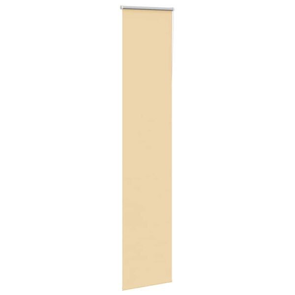 vidaXL Roller Blind Blackout Beige 60x210 cm Fabric Width 55.7 cm Polyester