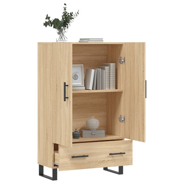 vidaXL Highboard Sonoma Oak 69.5x31x115 cm Engineered Wood