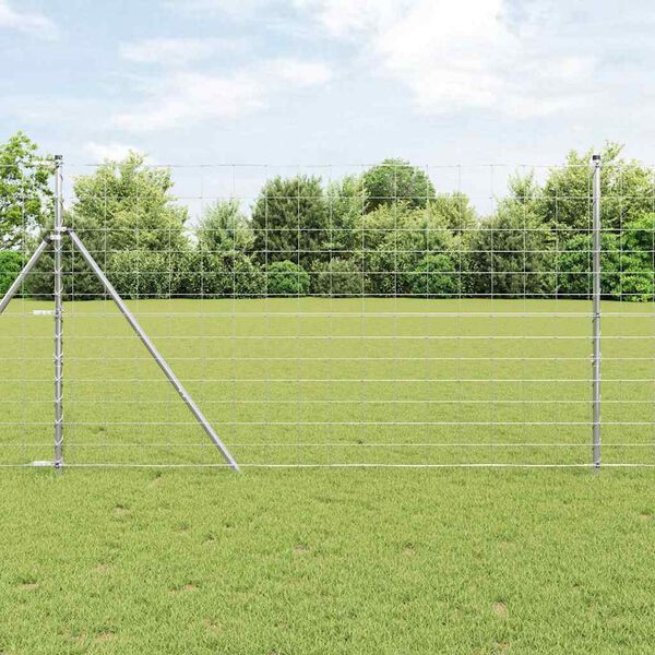 vidaXL Fence Post Galvanized 50 x 1.4 m Steel