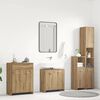 vidaXL 4 Piece Bathroom Furniture Set Artisan Oak Engineered Wood