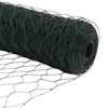 vidaXL Hexagon Fence Green 1.2 x 10 m PVC