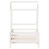 vidaXL Bed Frame with Roof without Mattress White 75x190 cm Small Single