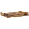 vidaXL Storage Bed Frame Old Wood 150 x 200 cm Engineered Wood