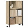 vidaXL Book Cabinet Sonoma 68 x 30 x 108.5 cm Engineered Wood