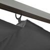 vidaXL Pergola with Retractable Roof Anthracite 3x3 m Steel 180 g/m&sup2;