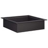 vidaXL Fire Pit Ring Black 90 x 90 x 25 cm Steel