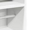 vidaXL Bathroom Cabinet with Roll Holder White 20.5x22x90 cm