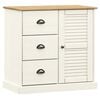 vidaXL Highboard VIGO White 78x40x175 cm Solid Wood Pine