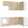 vidaXL Kitchen Unit LYON 8 pcs Sonoma Oak Engineered Wood