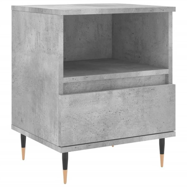 vidaXL Bedside Cabinet Concrete Grey 40x35x50 cm Engineered Wood