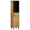 vidaXL 5 Piece Bathroom Furniture Set Brown Solid Wood Mango
