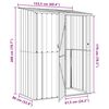 vidaXL Garden Sheds Brown 153.5 x 86 x 200 cm Metal