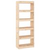 vidaXL Book Cabinet/Room Divider 60x30x167.5 cm Solid Wood Pine