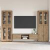 vidaXL TV Cabinet Set with Drawer FLORIN Artisan Oak Engineered Wood