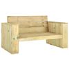 vidaXL 3 Piece Garden Lounge Set Impregnated Solid Wood Pine
