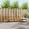 vidaXL Outdoor Sofa Set 4 pcs Natural Solid Acacia Wood