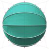 vidaXL Pool Dome Folding Manual Blue 472 x 460 x 229 cm