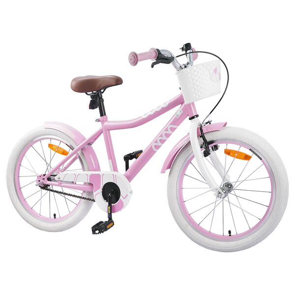 vidaXL Kids Bike 18'' for 5-7 Years Old Light Pink