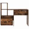 vidaXL Desk Smoked Oak 131.5 x 50 x 106.5 cm Engineered Wood