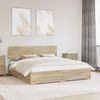 vidaXL Bed Frame with Drawer Sonoma Oak 180 x 200 cm Engineered Wood