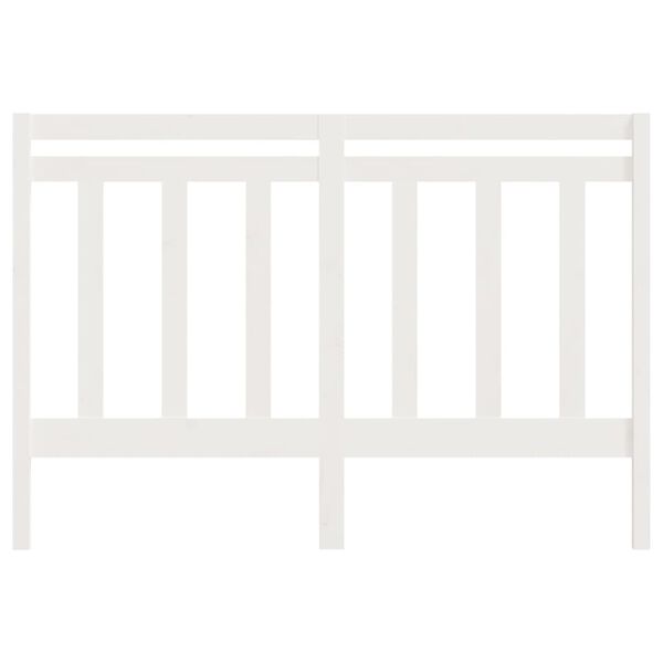 vidaXL Bed Headboard White 156x4x100 cm Solid Wood Pine