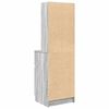 vidaXL Bedside Cabinet Grey Sonoma 39x35x125 cm Engineered Wood