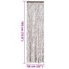 vidaXL Insect Curtain Taupe and White 56x185 cm Chenille