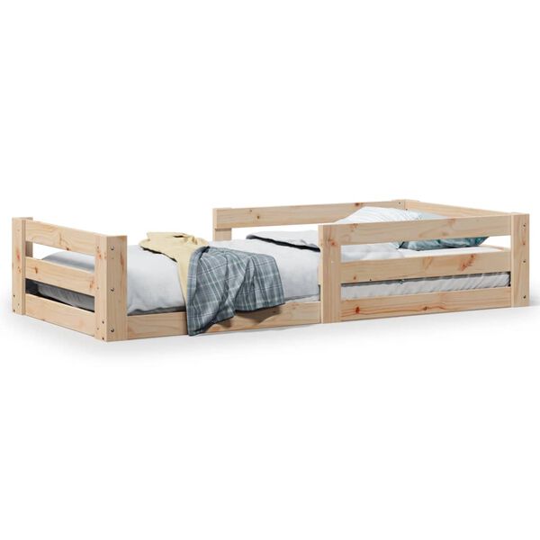vidaXL Bed Frame without Mattress 90x190 cm Single Solid Wood Pine