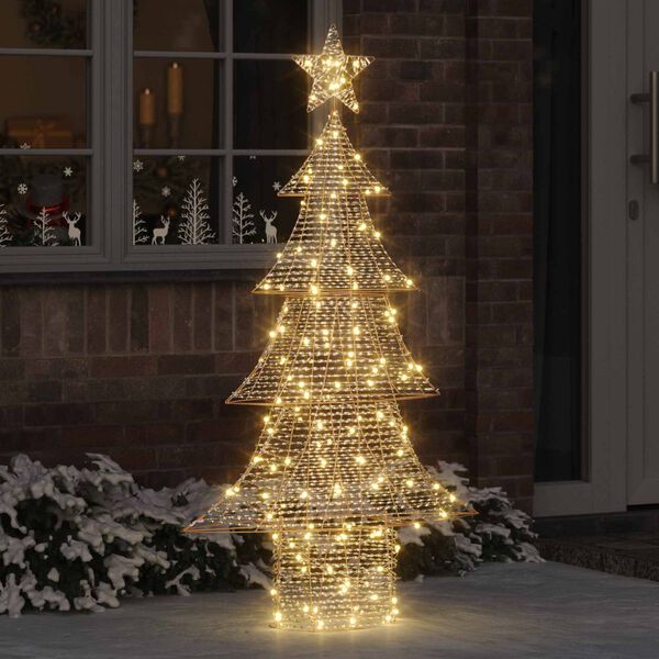 vidaXL Christmas Tree with 160 LEDs Warm white 151 cm PET