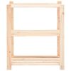 vidaXL 3-Tier Storage Racks 3 pcs 80x38x90 cm Solid Pinewood 150 kg