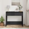 vidaXL Console Table Black Oak 89x41x76.5 cm Engineered Wood