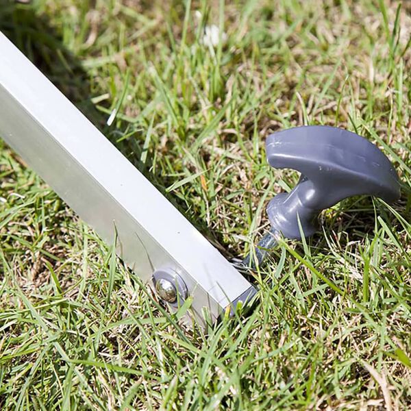 Bo-Camp Drying Rack with Base Aluminium Grey 15 m 6415182