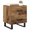 vidaXL Bedside Cabinet Old Wood 40 x 35 x 47.5 cm Engineered Wood