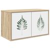 vidaXL Wall-mounted TV Cabinet HANAU 69 x 33 x 40 cm Sonoma Oak