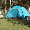 vidaXL Camping Tent 5-Person Blue Quick Release