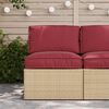 vidaXL Pallet Cushion for Seat / Backrest Wine Red 120 x 60 x 12 cm