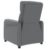 vidaXL Massage Recliner Chair Grey Faux Leather