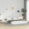 vidaXL Bed Frame White 160 x 210 cm Solid Pine Wood