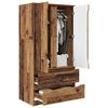 vidaXL Cabinet with Drawer Old Wood 79.5 x 49 x 156 cm Engineered Wood
